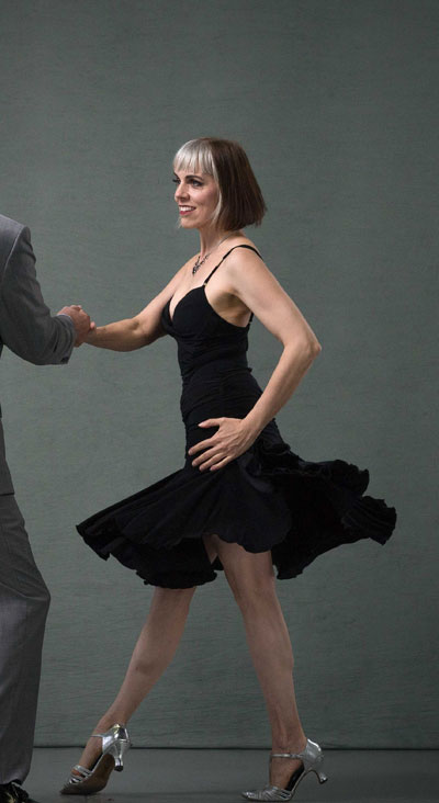 Photo of Liz O'Grady dancing